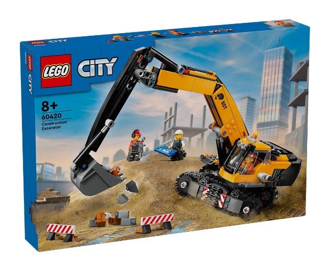 Lego® City 60420 - Жълт Строителен Екскаватор
