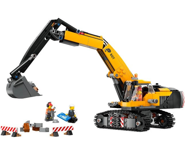 Lego® City 60420 - Жълт Строителен Екскаватор
