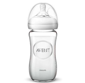 Шише Natural 2.0 - 240 Мл - Стъкло - Шишета За Хранене - Philips Avent - BebeMama