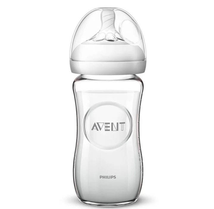 Шише Natural 2.0 - 240 Мл - Стъкло - Шишета За Хранене - Philips Avent - BebeMama