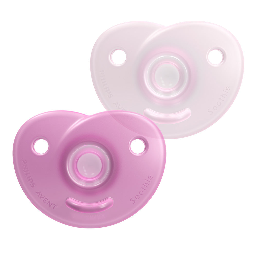 Залъгалки Soothie 0 6м, Розови Philips Avent