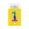 Свещ За Рожден Ден №1 Rainbow Unique