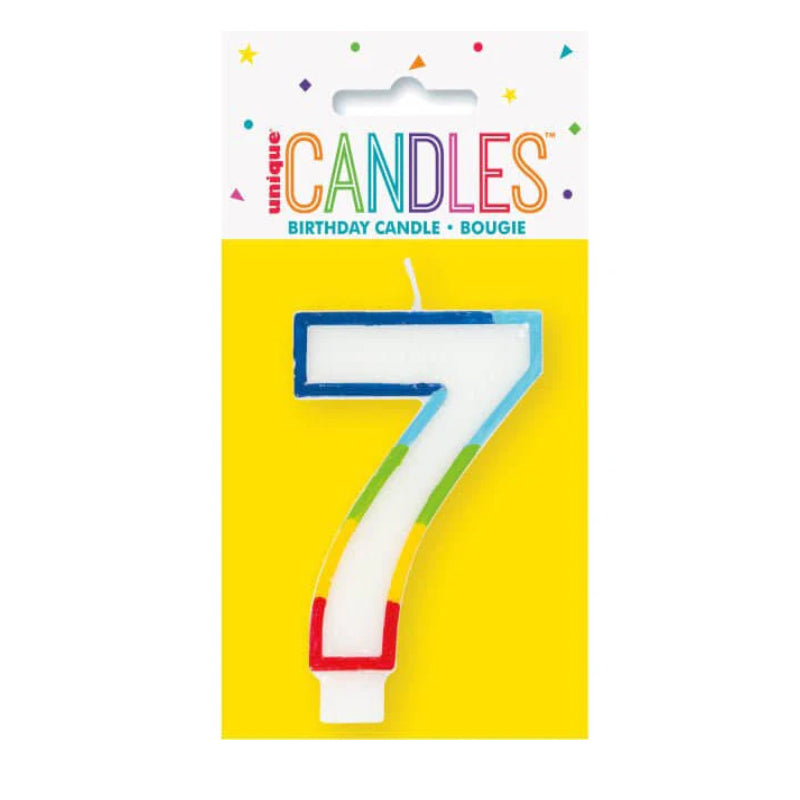 Свещ За Рожден Ден №7 Border Unique