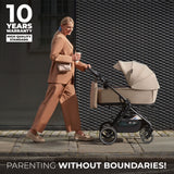 Yoxi Бебешка Количка 3в1 Pure Black Kinderkraft