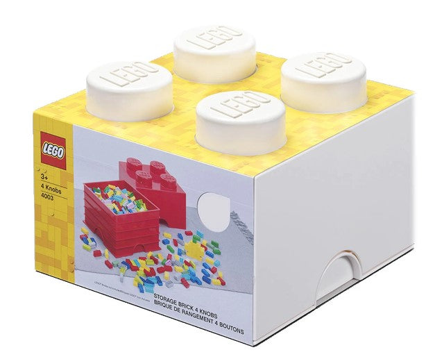 Lego® Кутия За Съхранение - Тухличка 4 Бяла