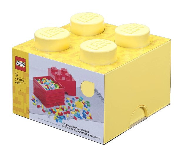 Lego® Кутия За Съхранение - Тухличка 4, Жълта