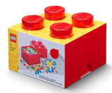 Lego Кутия За Съхранение - Тухличка 4, Червен Цвят