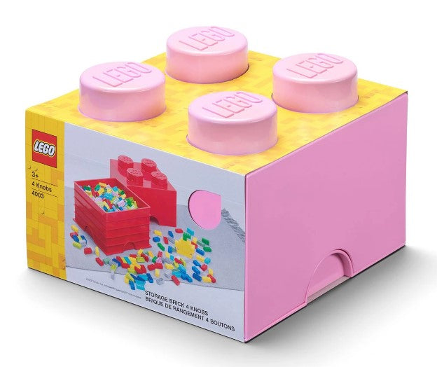 Lego Кутия За Съхранение - Тухличка 4, Бледо Ливав Цвят