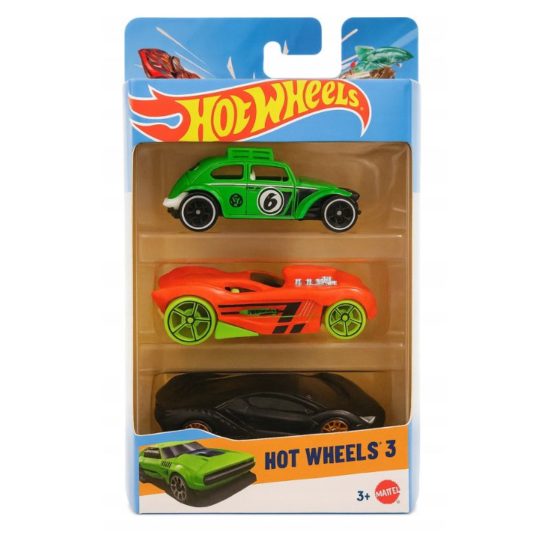 K5904 Hot Wheels 3 К Кт 3бр. Колички 1:64 Асорт. Mattel