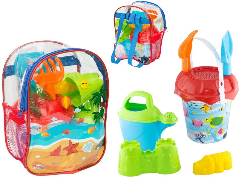 Rucsac tip găleată cu set de plajă 24X13X30