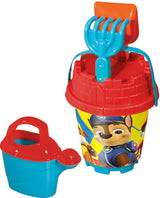Găleată rotundă Patrula Cățelușilor cu 2 forme și stropitoare, 19 x 35