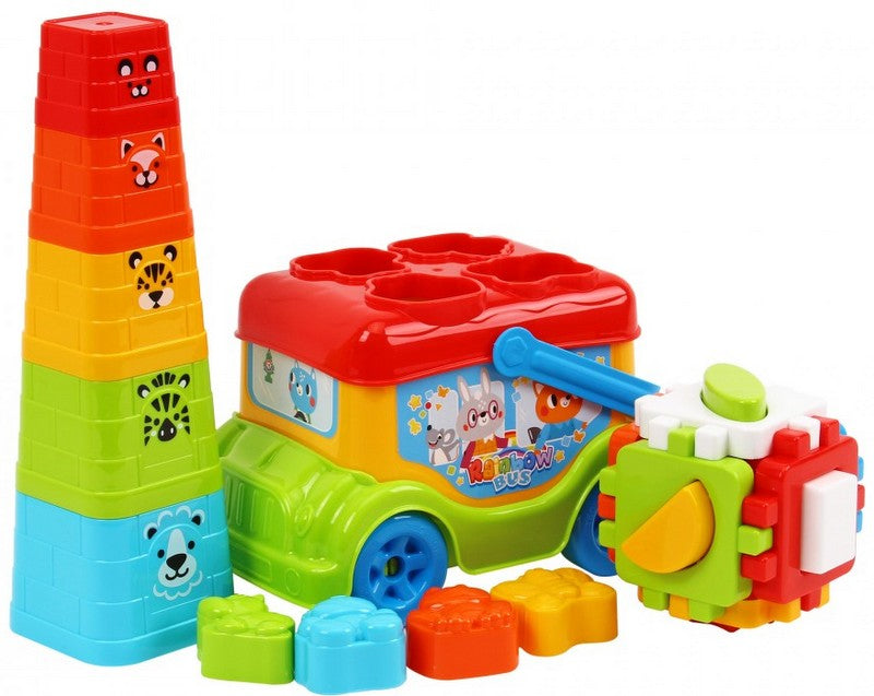 Умния Автобус С Играчки За Развитие В Кутия 21х16х14 Cм Julia