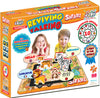 Puzzle bulgar Safari, 20 de piese, cu dimensiuni 48x33, cu realitate augmentată 20x24x7, în 16 limbi, din spumă Eva