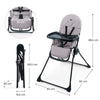 Binci Столче За Хранене Grey Kinderkraft