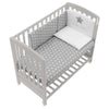 B.side Grey kiságy+matrac+4 részes szett Starlette Grey Italbaby