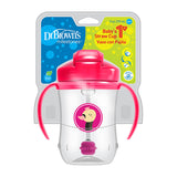 Tc91011 Intl Чаша Със Сламка 270ml.розов 6м+ Dr. Brown`s