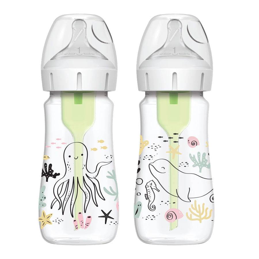 Opțiuni sticlă Wb92028+ 270 ml. Design oceanic 2 buc.