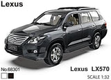 Метален Точен Модел Кола 1:32 Lexus Lx570 Засилване С Издърпване Назад Отваряеми Врати И Капак Julia