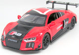 Метален Точен Модел Кола 1:24 Audi R8 Lms С Отваряеми Врати Преден Капак И Багажник Julia