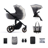 Prime 2 Бебешка Количка 2в1 Shadow Grey Kinderkraft
