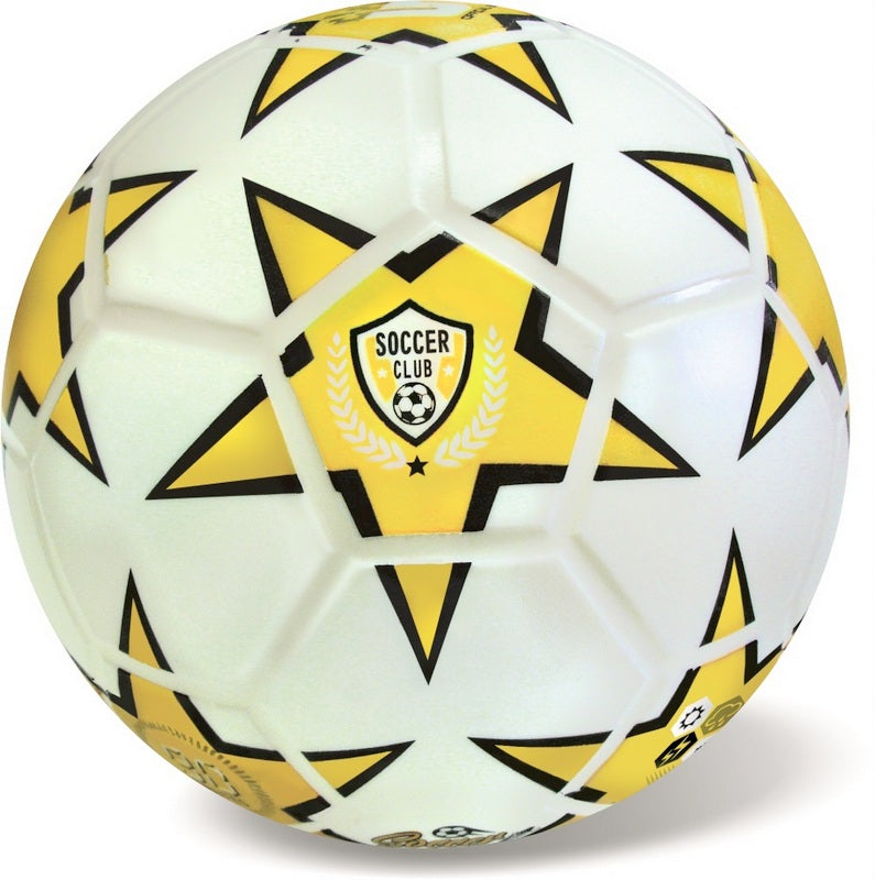 Minge de fotbal galbenă 23 cm 360 g