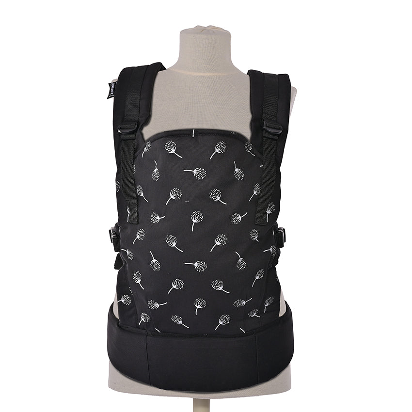 Wally Black Floral Бебешка Ергономична Раница Кенг Lorelli Premium