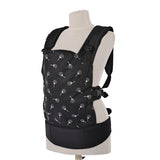 Wally Black Floral Бебешка Ергономична Раница Кенг Lorelli Premium