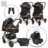 Д.Количка Alba Premium Black+Адаптори