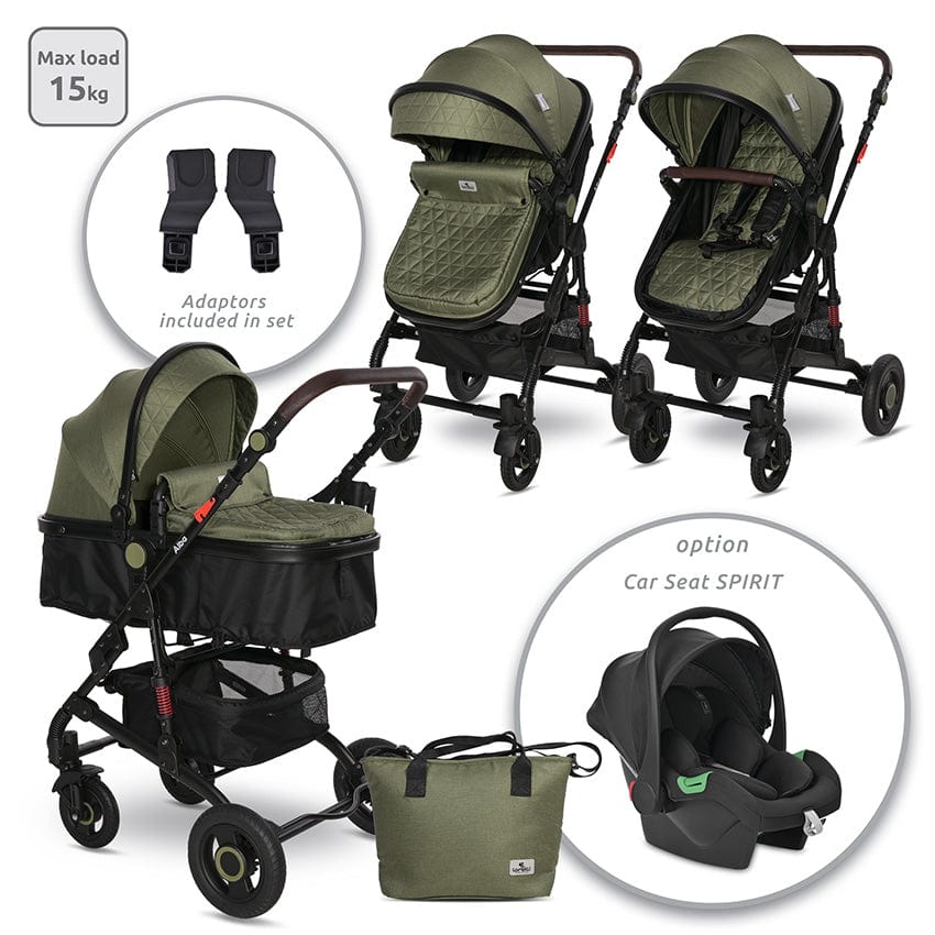 Cărucior Alba Premium Loden Verde+Adaptoare