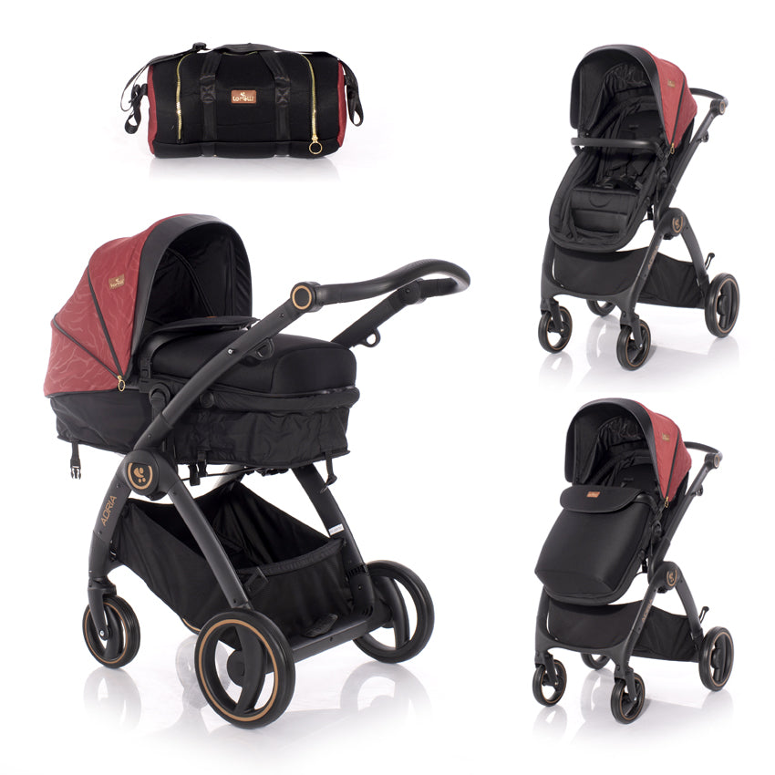 Д.Количка Adria Blackandred - Комбинирани Колички - Lorelli Premium - BebeMama