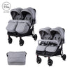 Д.количка Duo+чанта Cool Grey До 15 Кг За Близнаци Lorelli Premium