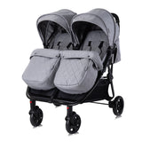 Д.количка Duo+чанта Cool Grey До 15 Кг За Близнаци Lorelli Premium