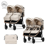 Д.количка Duo Beige До 22 Кг За Близнаци Lorelli Premium