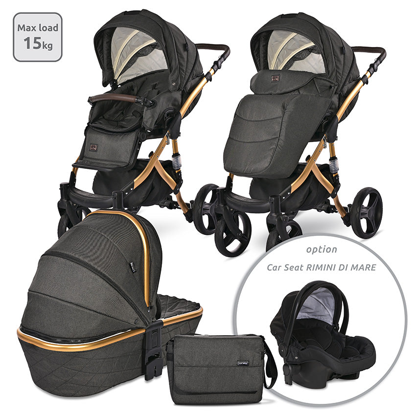 Д.Количка Rimini Premium Black Jasper