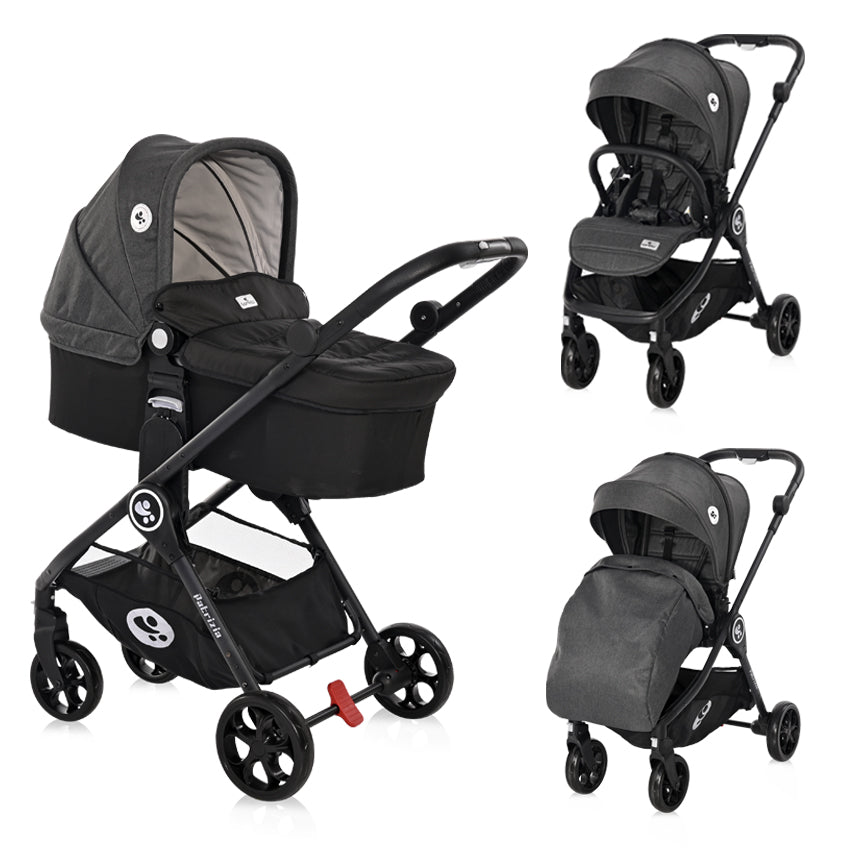 Д.Количка Patrizia Dark Grey - Комбинирани Колички - Lorelli Premium - BebeMama