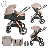Д.количка Viola Pearl Beige+адаптори Lorelli Premium