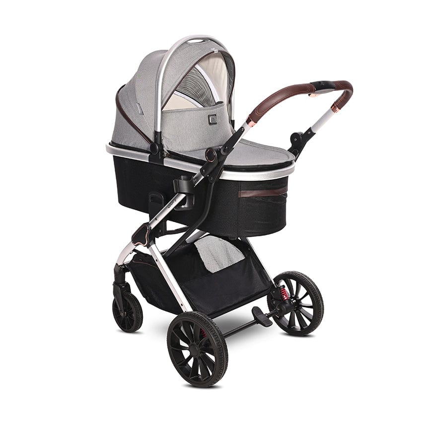 Cărucior E.Stroller Glory Gri Opalin+Adaptoare
