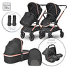 Д.Количка Reya 3In1 Black Jasper С Реверсивна Дръж