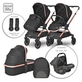 Д.Количка Reya 3In1 Black Jasper С Реверсивна Дръж