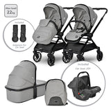 Д.Количка Reya 3In1 Grey С Реверсивна Дръжка