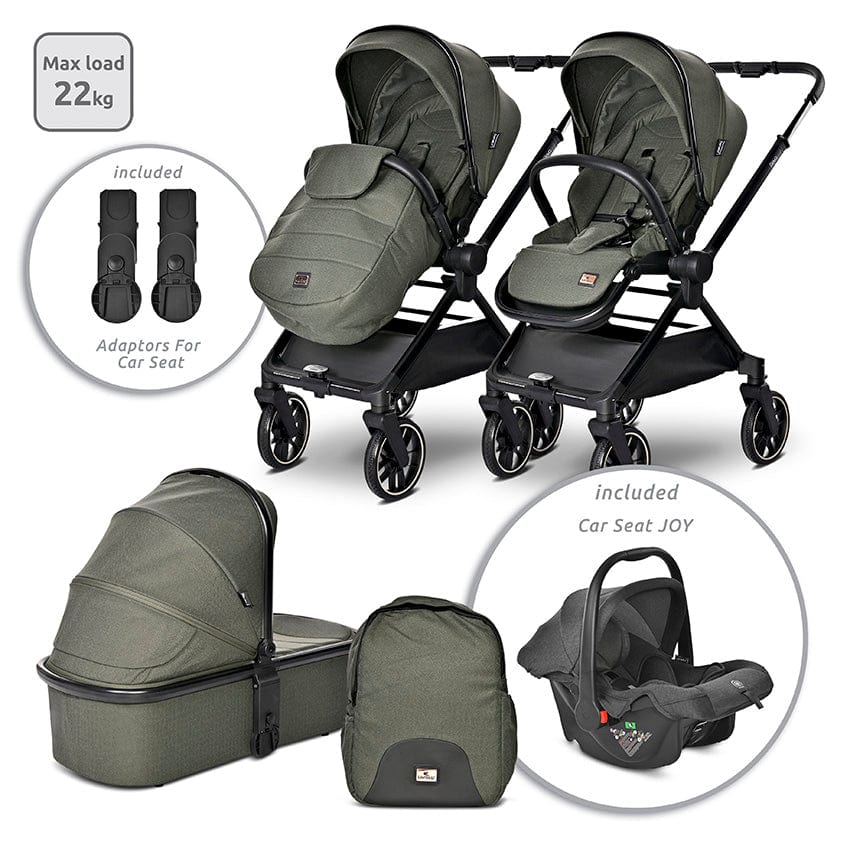 Д.Количка Reya 3In1 Green С Реверсивна Дръжка