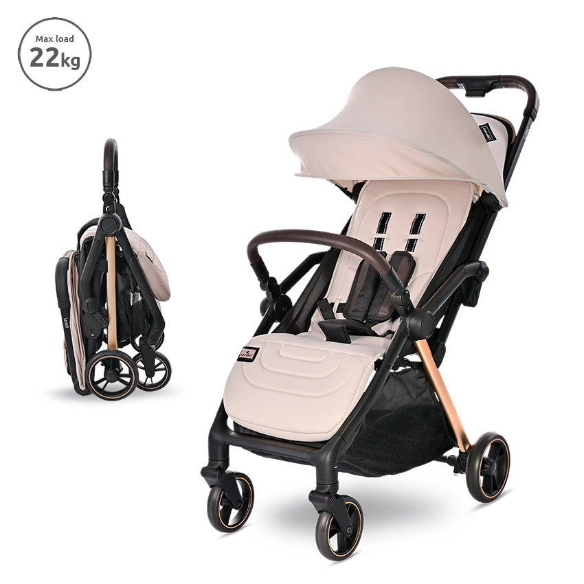 Д.количка Loret До 22 Кг Автоматично Сгъване Beige Lorelli Premium