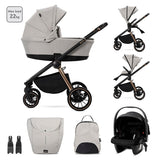 Д.Количка Bianca Beige 3 В 1 До 22Кг С Кош За Ново
