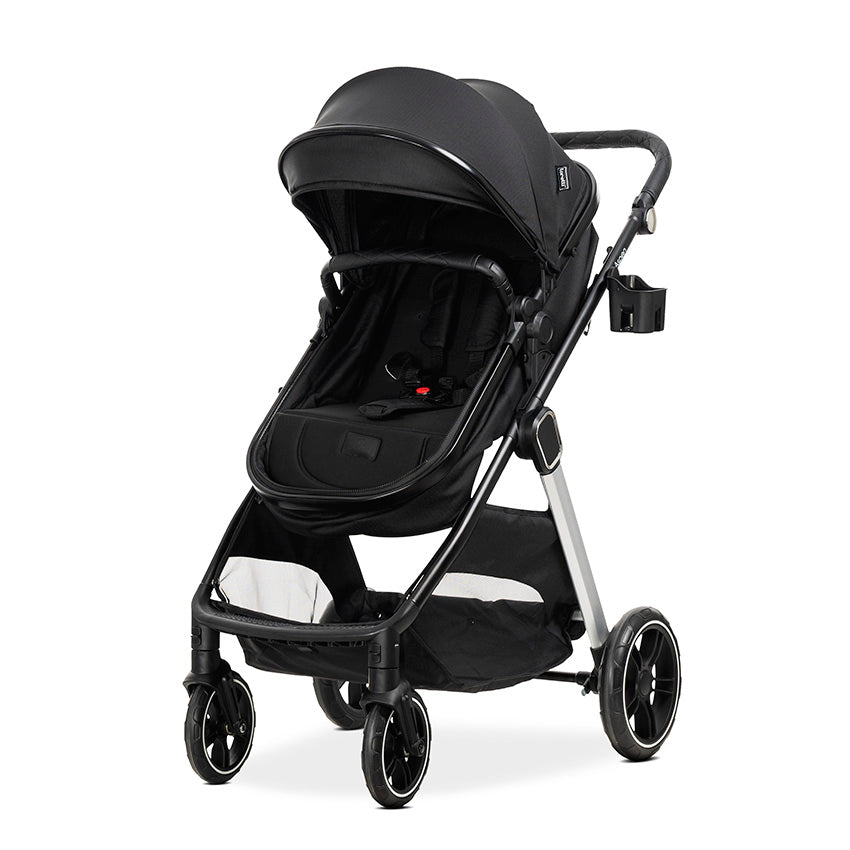 Cărucior Aspen Black 3 în 1, transformabil, până la 22"
