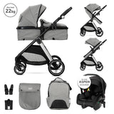 Д.количка Aspen Grey 3в1 До 22кг С Трансформираща Lorelli Premium