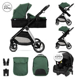 Д.количка Aspen Green 3в1 До 22кг С Трансформираща Lorelli Premium