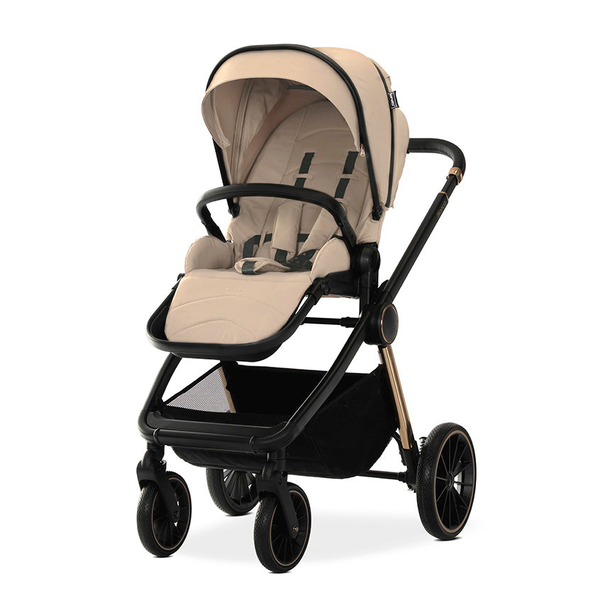 Cărucior D. Bianca Beige Warm 2 în 1 Până la 22 + Adaptor