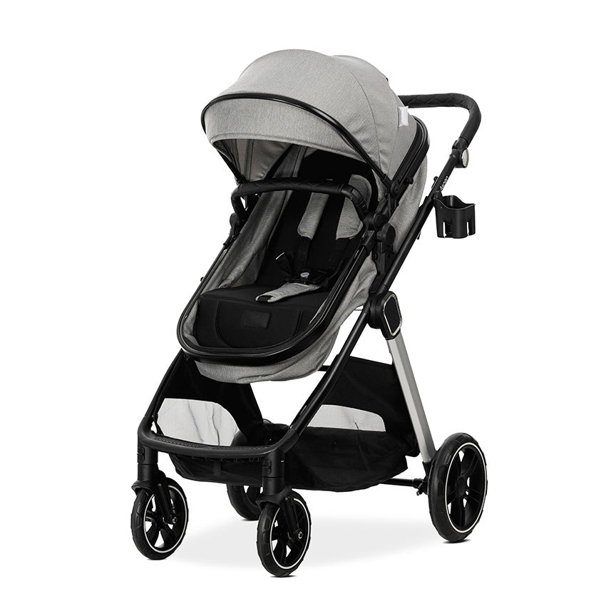 Cărucior Aspen Grey 2 în 1, transformabil, până la 22"