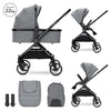 Д.количка Reya 2in1 Grey До 22 Кг Кош За Новороден Lorelli Premium