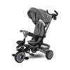Tricicletă pliabilă Freccia gri+negru cu rotație la 360 de grade